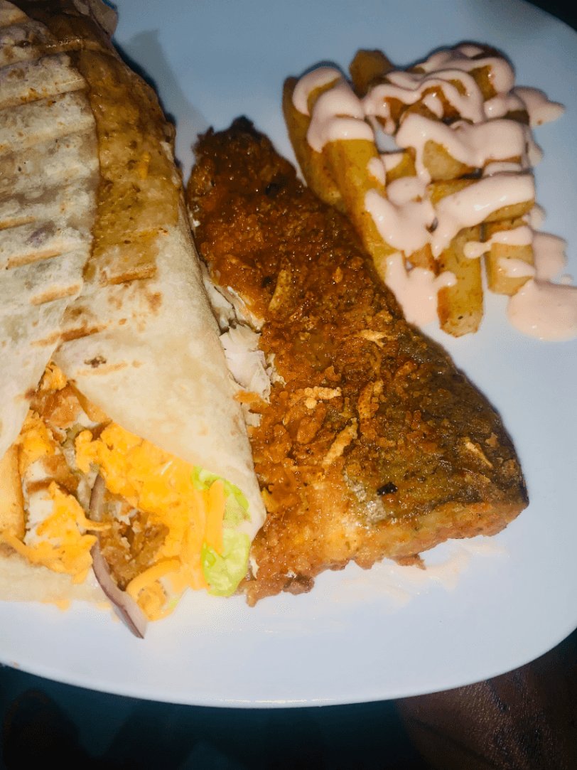 Fish and chip x foldover
