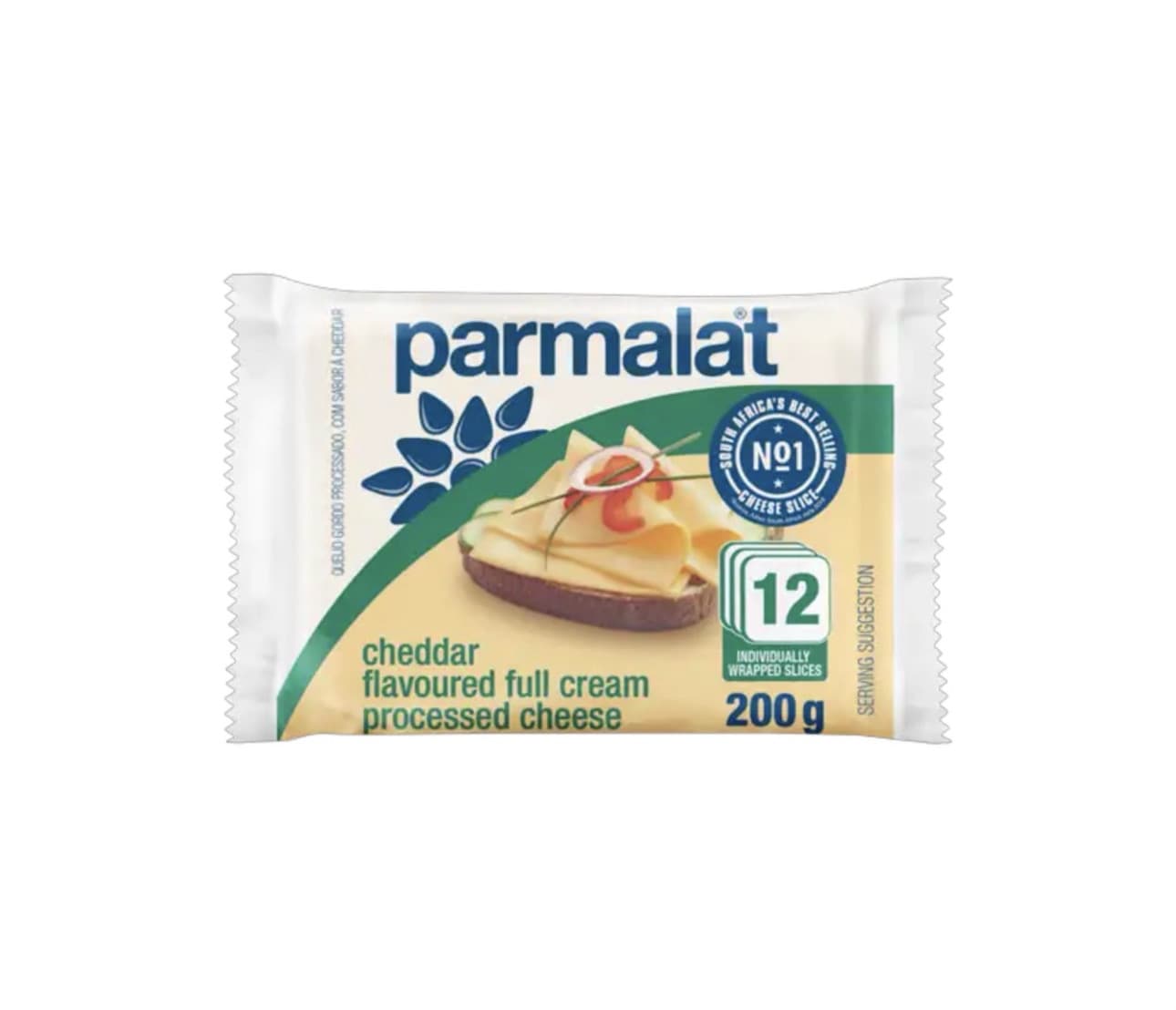 Parmalat Cheddar Processed Cheese Slices 200g